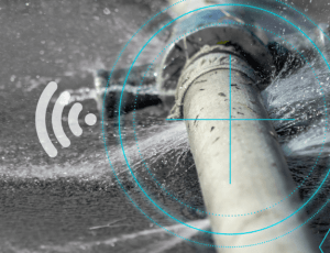 Burst in a main water pipe